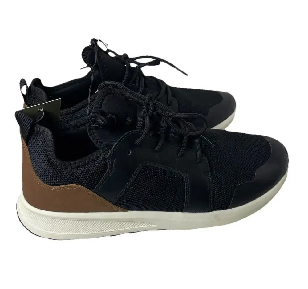 Goodfellow & Co Men’s Sneakers Sz 10 Black Brown Lace-Up Casual Shoes New